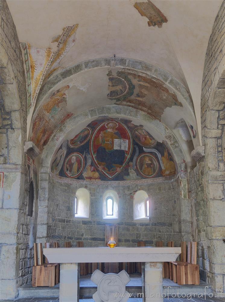 Sotto il Monte (Bergamo, Italy) - Centrale Apse of the Abbey of Sant'Egidio in Fontanella